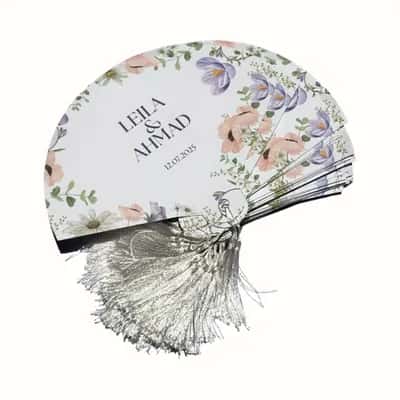 Floral Wedding Fan