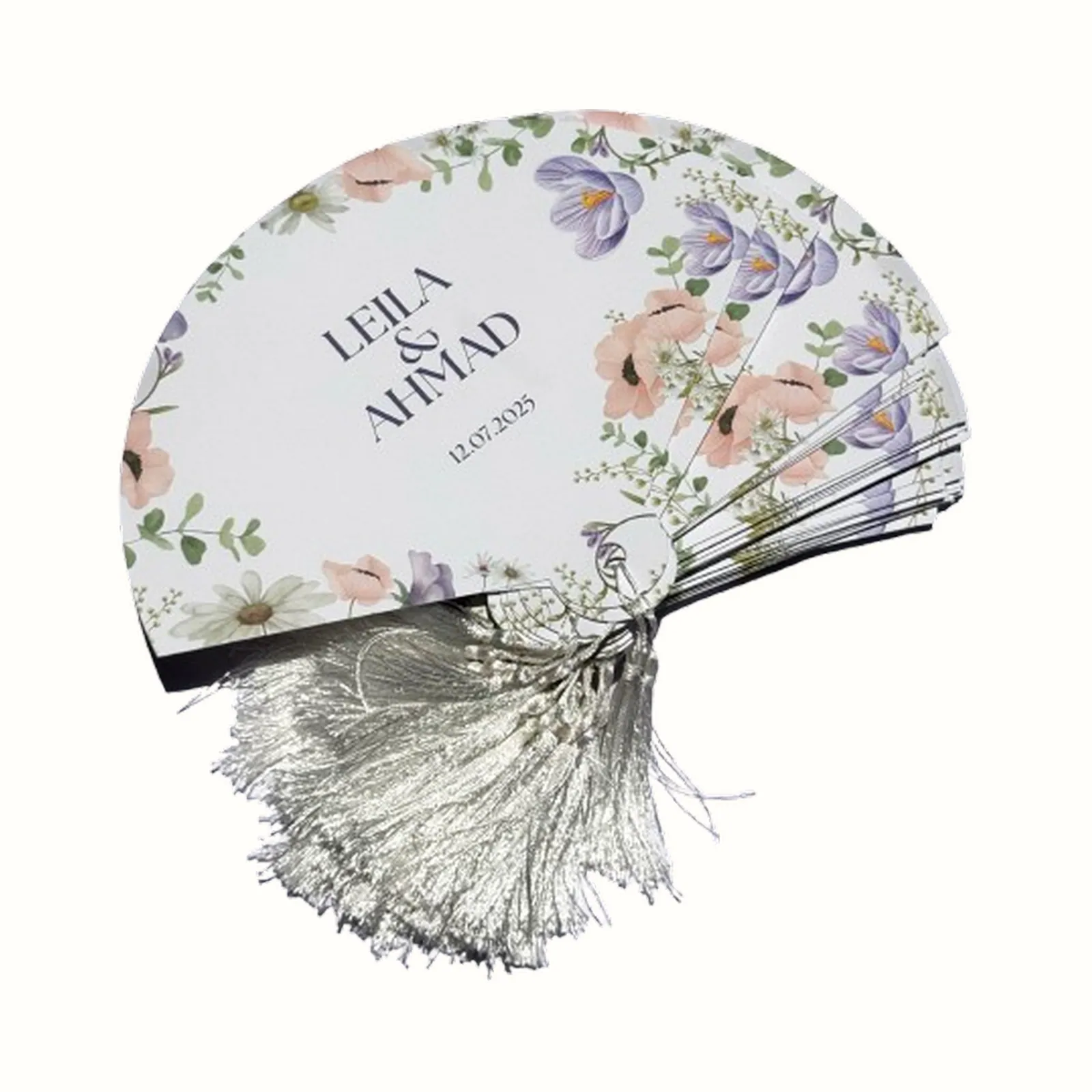 Floral Wedding Fan